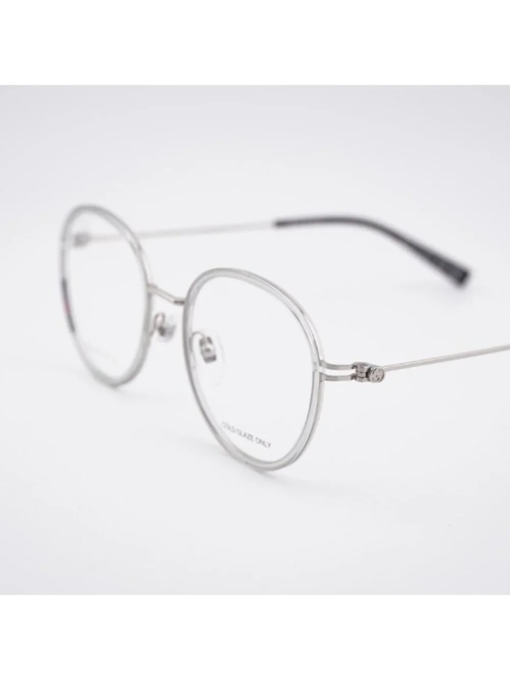 Gucci GG1851O 003 Eyeglasses Grey / Silver 50mm Square Frame